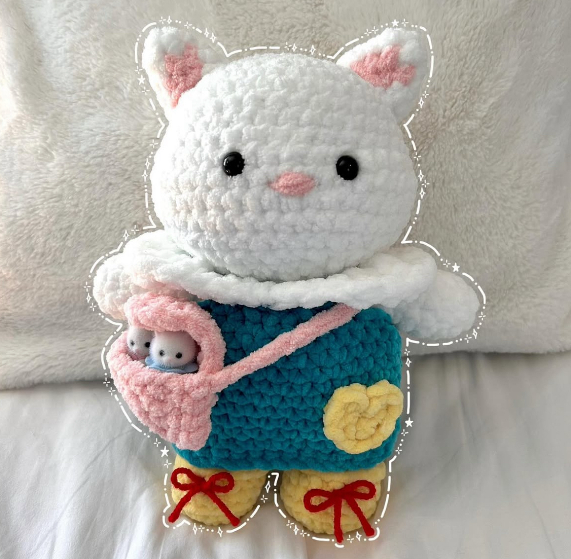 Sylvanian Families inspired plush kitty